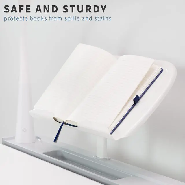 Alt view image 5 of 7 - VIVO White Book Holder Shelf for Height Adjustable Children's Desks