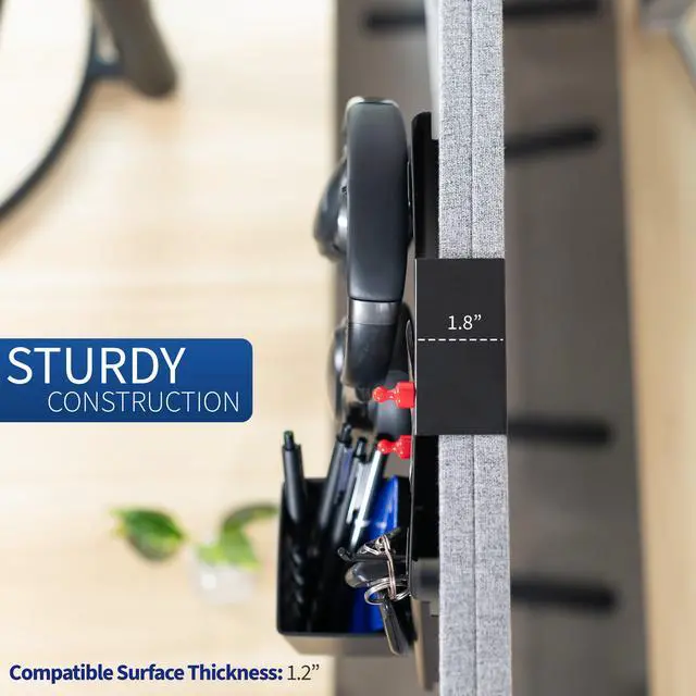 Alt view image 6 of 7 - VIVO Steel Hanging 10 x 11 inch Magnetic Pegboard for 1.2 Inch Surfaces