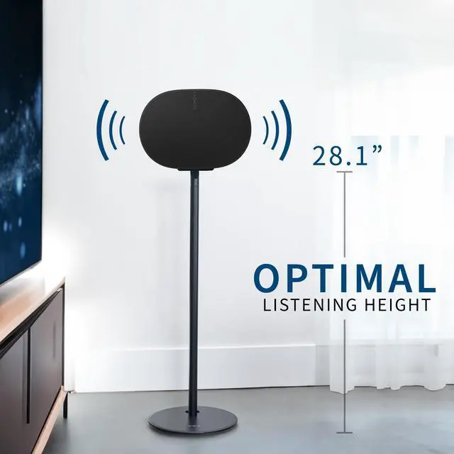 Alt view image 4 of 7 - VIVO Speaker Stands Designed for Sonos Era 300 Speakers, 2 Pack