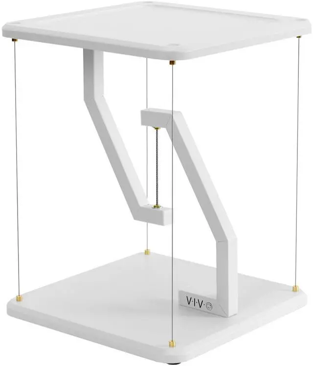 Main image of VIVO Universal White 12" Tensegrity Speaker Stand, Floating Tabletop Platform