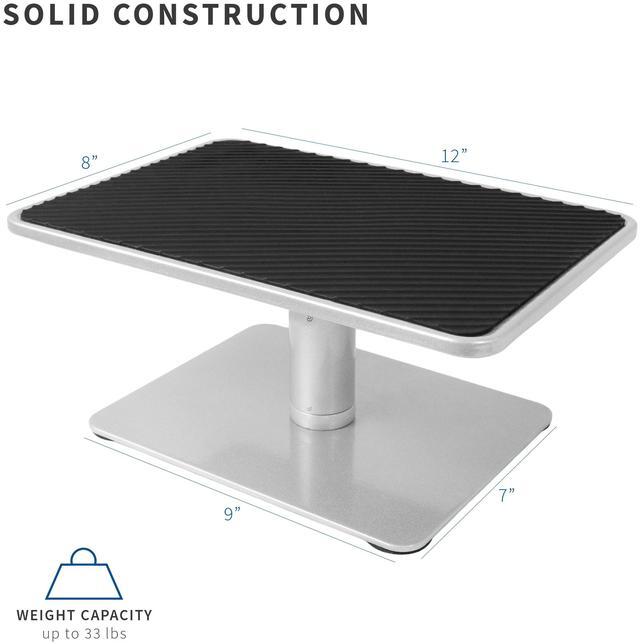 Alt view image 4 of 7 - VIVO Universal Height Adjustable Ergonomic Computer Monitor and Laptop Riser Tabletop Stand, Silver (STAND-V000S)