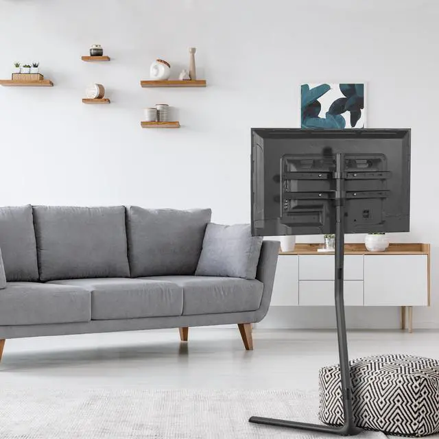 Alt view image 2 of 8 - VIVO Space Saving 49" to 70" Screen Studio Display TV Stand | Television Mount with V-Base (STAND-TV70B)