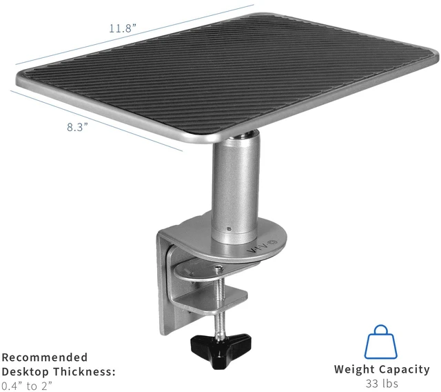 Vivo Computer Hand Riser VIVO Universal Clamp-on Height Adjustable Ergonomic Computer Monitor ...