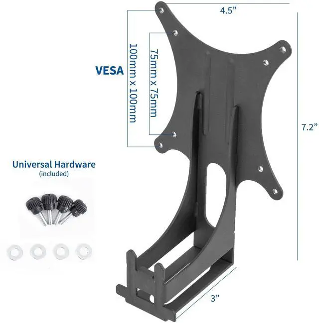 Alt view image 2 of 7 - VIVO Quick Attach VESA Adapter Bracket Designed for Acer & Viewsonic Monitors