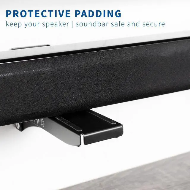Alt view image 5 of 7 - VIVO Steel Universal Soundbar Speaker Dual Adjustable Wall Mount Brackets
