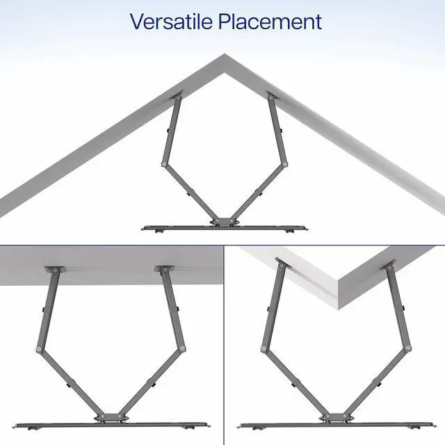 Alt view image 3 of 8 - VIVO Full Motion Corner Wall TV Mount Bracket for 32" to 70" Flat Screen