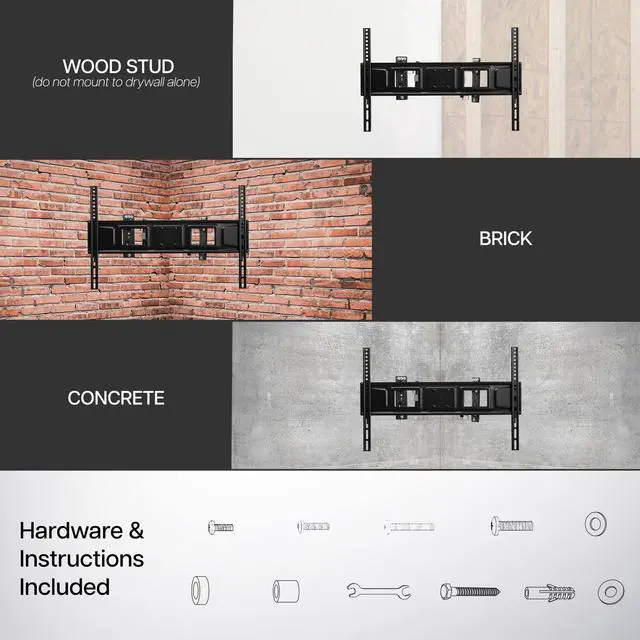 Alt view image 6 of 8 - VIVO Full Motion Corner Wall TV Mount Bracket for 32" to 70" Flat Screen