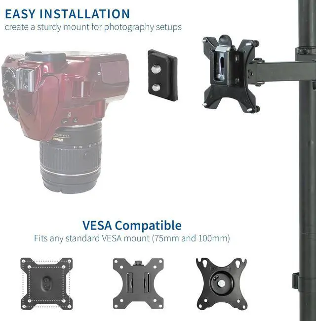Alt view image 3 of 7 - VIVO Universal Camera Adapter Designed for VESA Stands, Overhead Photos & Video