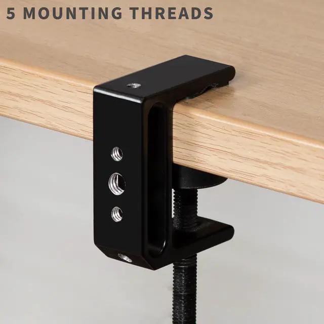 Alt view image 2 of 7 - VIVO Universal Heavy Duty C-Clamps with 1/4 inch-20 and 3/8 inch-16 Sockets (x2)