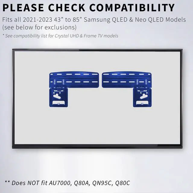 Alt view image 2 of 8 - VIVO Micro Gap TV Wall Mount Designed for 43" to 85 2021-2023 Samsung TV's (MOUNT-TVSG1)