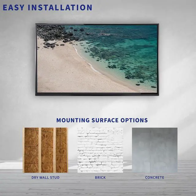 Alt view image 7 of 8 - VIVO Micro Gap TV Wall Mount Designed for 43" to 85 2021-2023 Samsung TV's (MOUNT-TVSG1)