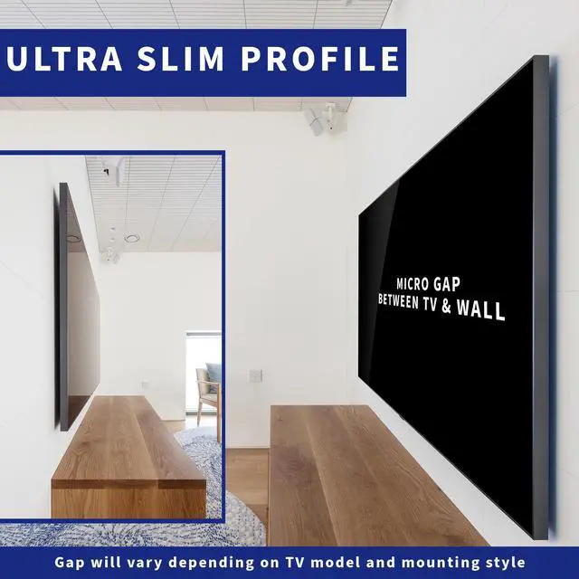 Alt view image 6 of 8 - VIVO Micro Gap TV Wall Mount Designed for 43" to 85 2021-2023 Samsung TV's (MOUNT-TVSG1)