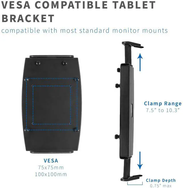 Alt view image 2 of 7 - VIVO Universal VESA Mount for Tablets, 2-in-1 Laptops, & Portable Monitors