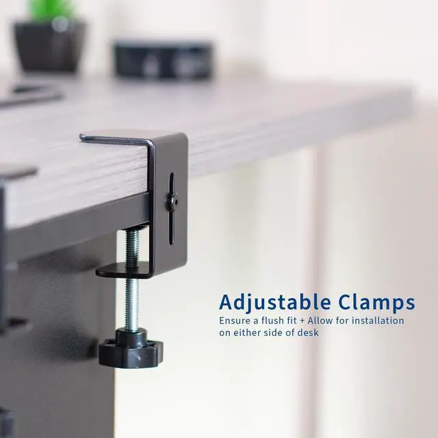 Alt view image 6 of 7 - VIVO Corner Clamp-on Under Desk Drawer and Shelf System, Office Accessory Holder for Supplies, Black, DESK-DR3C