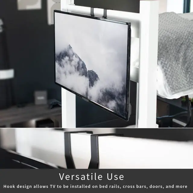 Alt view image 4 of 7 - VIVO TV Hanger Bracket for 24" to 55" Flat and Curved Screens, Height Adjustable Loft Bed TV Mount (MOUNT-TV01LB)