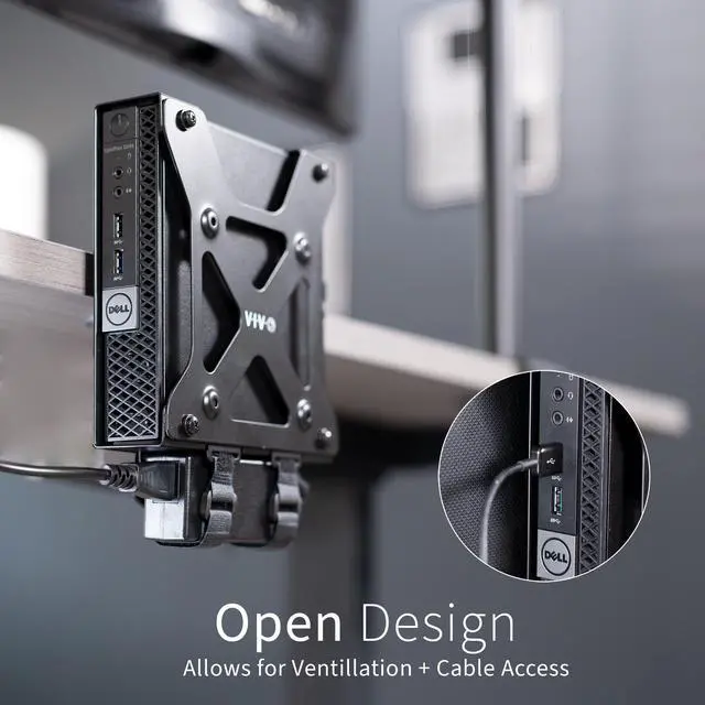 Alt view image 6 of 7 - VIVO Behind Monitor VESA Mount Designed for Dell OptiPlex Micro CPU, Monitor Arm Computer Holder, MOUNT-DLMM1