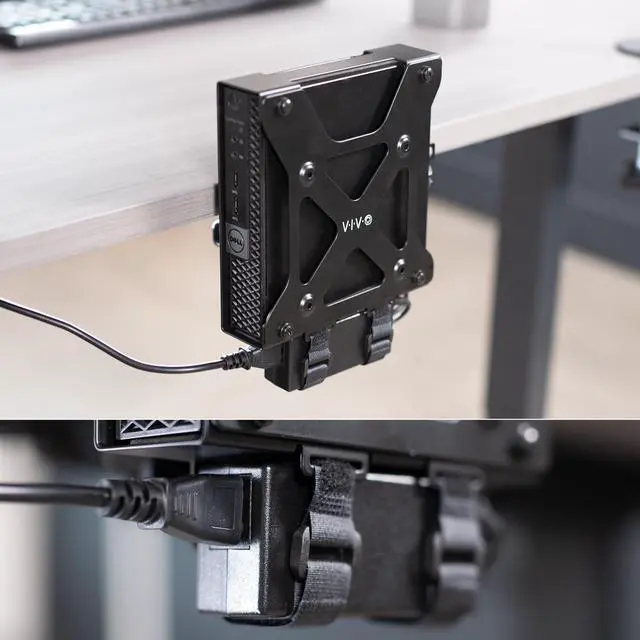Alt view image 7 of 7 - VIVO Behind Monitor VESA Mount Designed for Dell OptiPlex Micro CPU, Monitor Arm Computer Holder, MOUNT-DLMM1