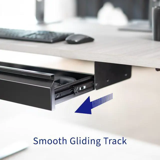 Alt view image 7 of 7 - VIVO Black Space Saving 33" Pull Out Under Desk Storage Drawer without Shell