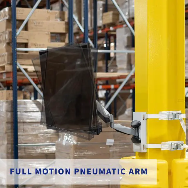 Alt view image 7 of 7 - VIVO Height Adjustable Exposed Column Pneumatic Mount for 40" to 70" TV Screen