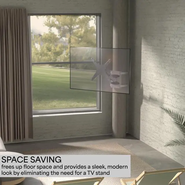 Alt view image 6 of 7 - VIVO Height Adjustable Exposed Column Pneumatic Mount for 40" to 70" TV Screen