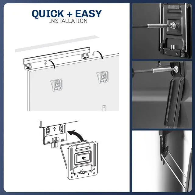 Alt view image 7 of 7 - VIVO Universal Micro-Gap TV Wall Mount for up to 90 inch Screens