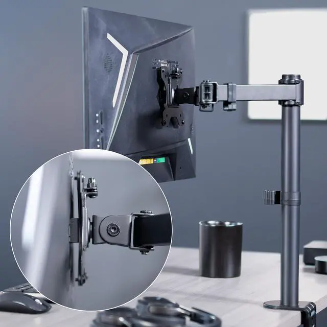 Alt view image 4 of 7 - VIVO VESA Adapter Plate Bracket, Designed for Sceptre E275B Series Monitors, VESA up to 100x100, Black, MOUNT-SRC275