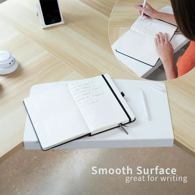 Alt view image 7 of 7 - VIVO White Steel L Desk Connector for Bridge Corner, Fits Keyboard Tray Mounts