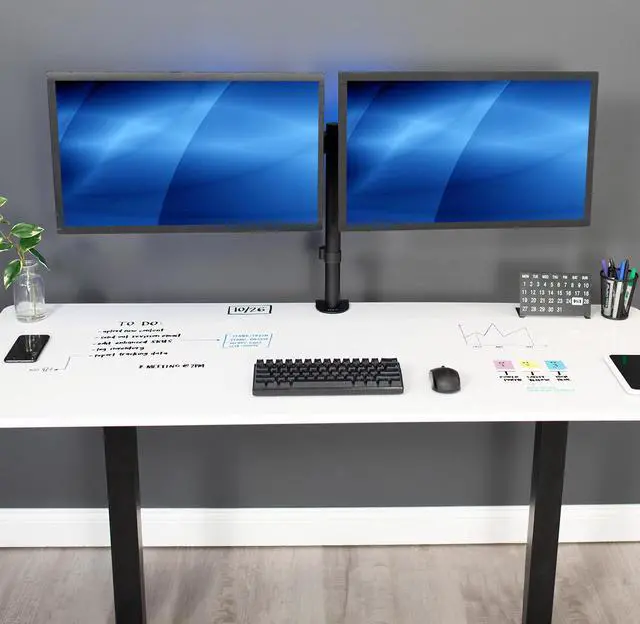 Alt view image 7 of 7 - VIVO Dry Erase 60 x 24 inch Universal Solid One-Piece Table Top for Standard & Sit Stand Desk Frames (DESK-TOP6WE)