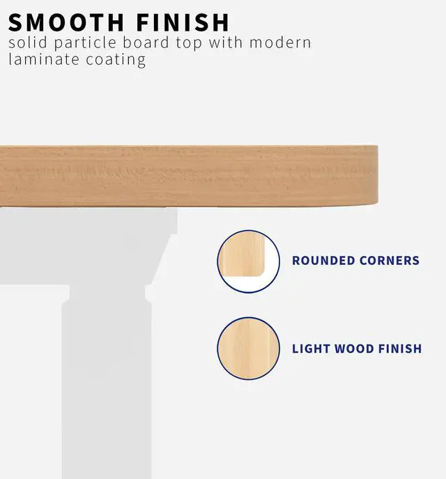 Alt view image 5 of 7 - VIVO Light Wood 60 x 30 inch Universal Table Top for Sit to Stand Desk Frames