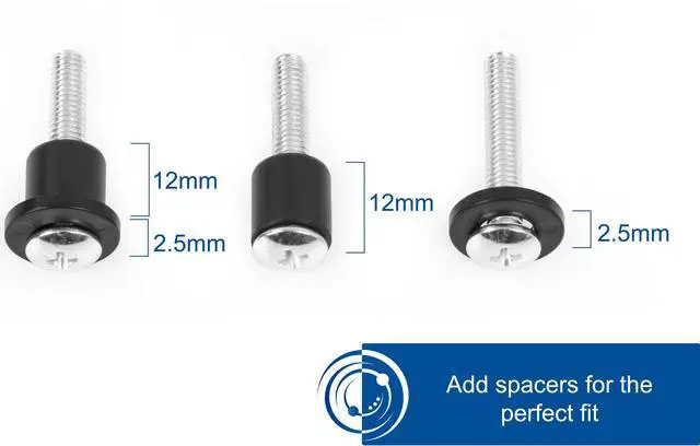 Alt view image 3 of 5 - VIVO M4 M5 M6 M8 Universal TV Mounting Hardware Kit Screws for Screens up to 80"