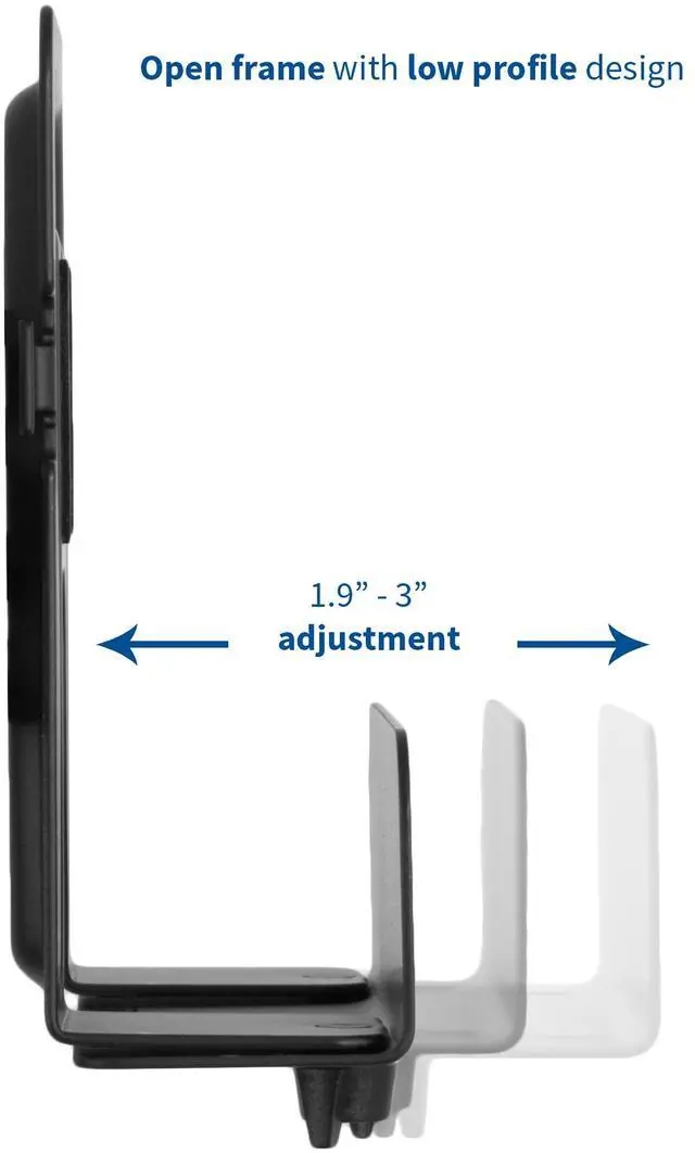 Alt view image 3 of 7 - VIVO Black Streaming Media Player Wall Mounting Bracket Designed for Nintendo Switch Hardware Included (MOUNT-ALL02)