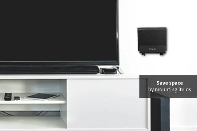 Alt view image 5 of 7 - VIVO Black Streaming Media Player Wall Mounting Bracket Designed for Nintendo Switch Hardware Included (MOUNT-ALL02)