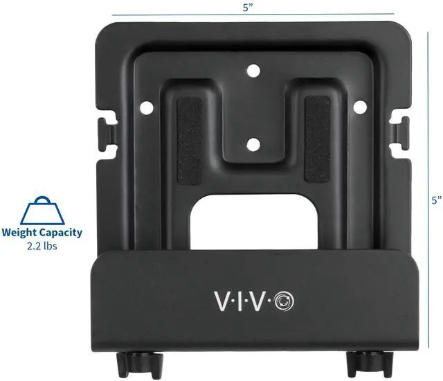 Alt view image 2 of 7 - VIVO Black Streaming Media Player Wall Mounting Bracket Designed for Nintendo Switch Hardware Included (MOUNT-ALL02)