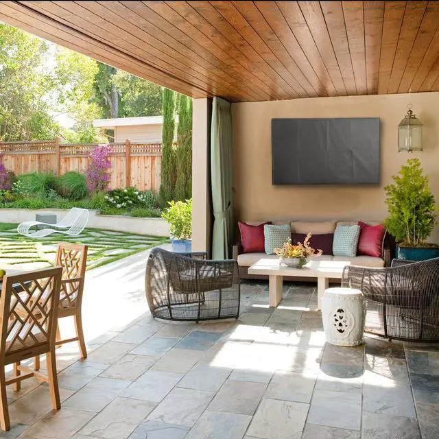 Alt view image 7 of 8 - Universal Outdoor Waterproof Weather Resistant Screen Cover for 55" to 58" TV