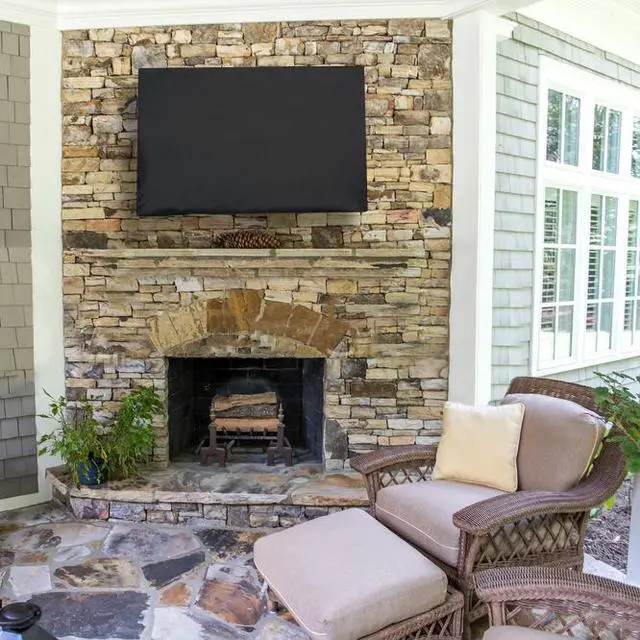 Alt view image 7 of 8 - Universal Outdoor Waterproof Weather Resistant Screen Cover for 60" to slim 65" TV