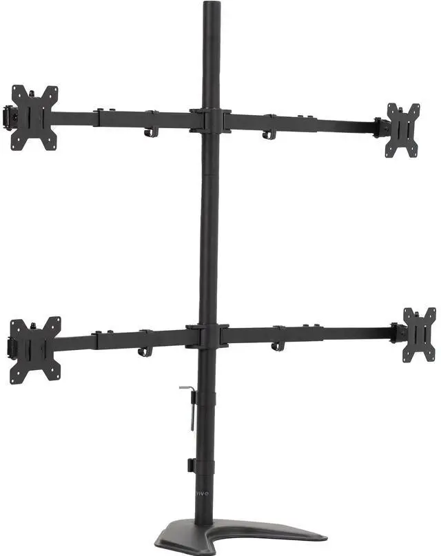 Main image of VIVO Telescoping Quad Ultra Wide 27" to 38" Monitor Freestanding Desk Stand