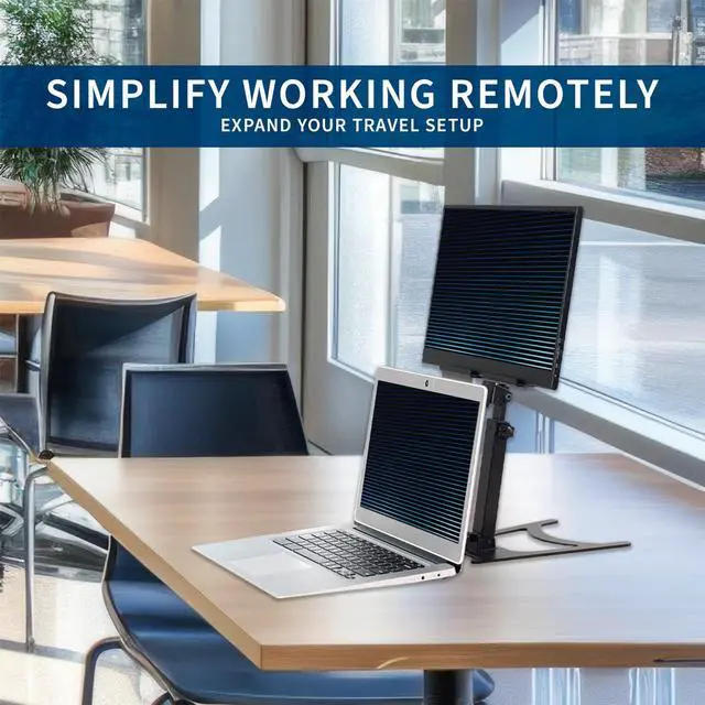 Alt view image 7 of 7 - VIVO Black 15.6 inch Portable Monitor and Tablet Desktop Stand