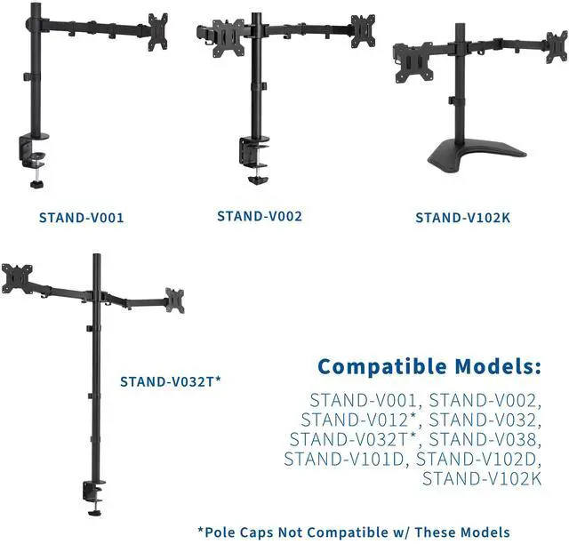 Alt view image 2 of 2 - VIVO Hardware Pack for Monitor Stand, Screen Mounting, Cable Management