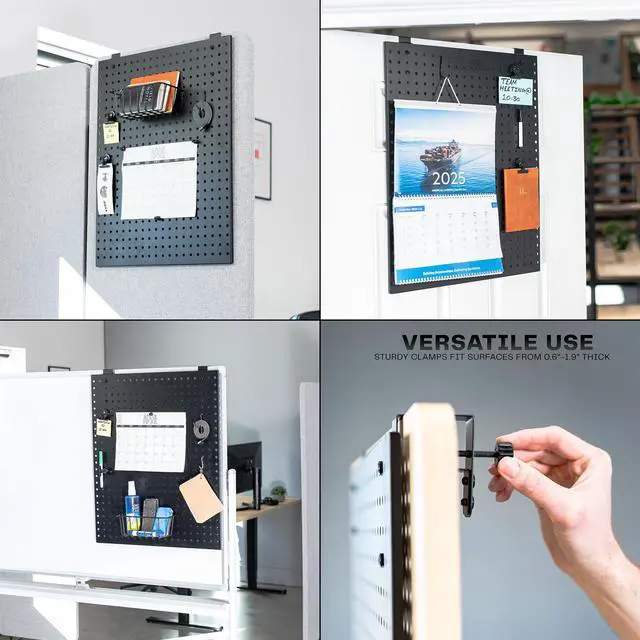 Alt view image 2 of 7 - VIVO Black Hanging Pegboard