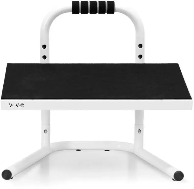 Main image of VIVO White Ergonomic Height Adjustable Standing Foot Rest Relief Platform