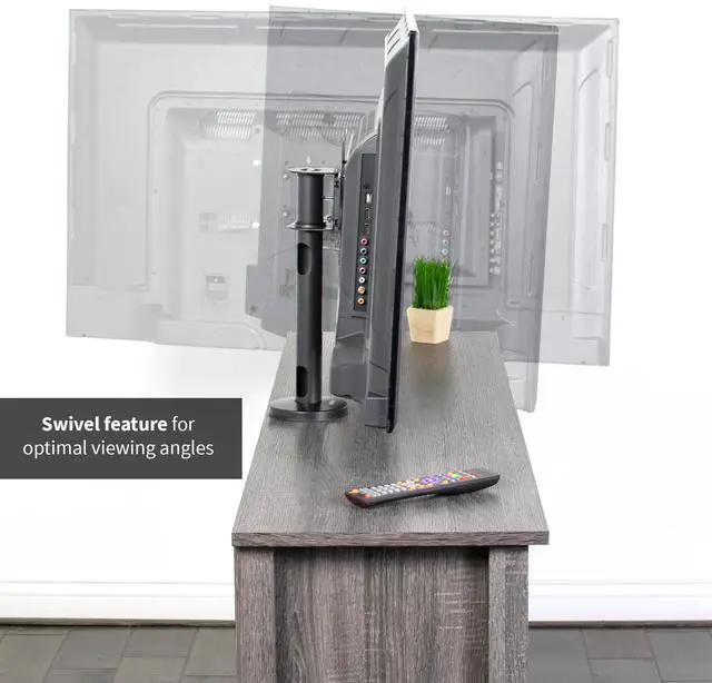 Alt view image 4 of 7 - VIVO Swivel Bolt-Down Desktop TV VESA Mount for Screen Sizes 23" to 43" | Sturdy Tabletop TV Stand (STAND-TV00M2)