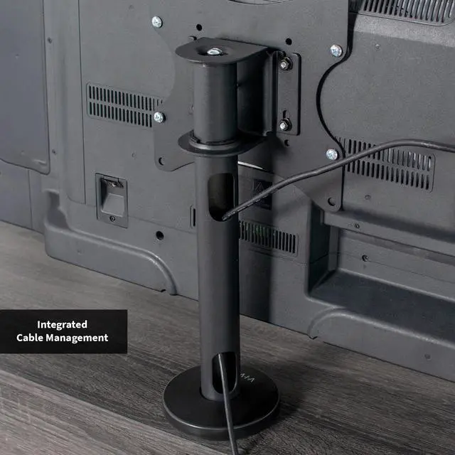 Alt view image 6 of 7 - VIVO Swivel Bolt-Down Desktop TV VESA Mount for Screen Sizes 23" to 43" | Sturdy Tabletop TV Stand (STAND-TV00M2)