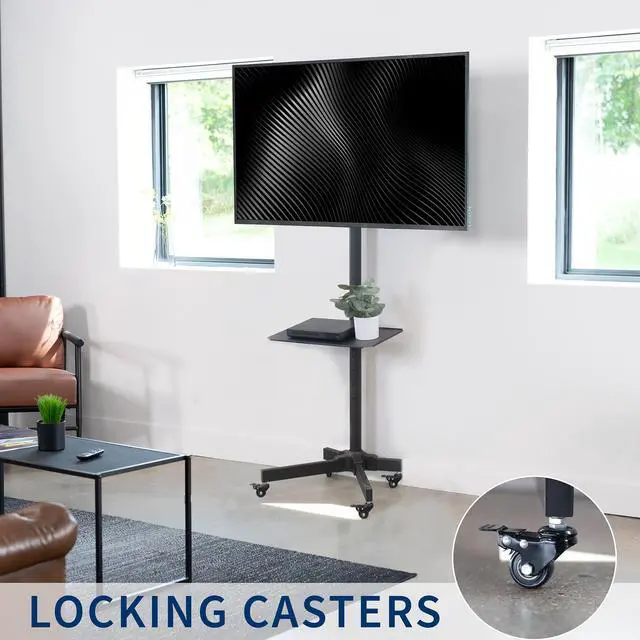 Alt view image 7 of 7 - VIVO Mobile TV Cart for 13" to 60" LCD LED Plasma Flat Panel | Stand with Wheels