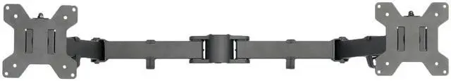 Main image of VIVO Black Adjustable Dual Monitor Arm for Desk Mount Stand | Double Monitor Arm for 2 Screens up to 27" (PT-SD-AM02A)