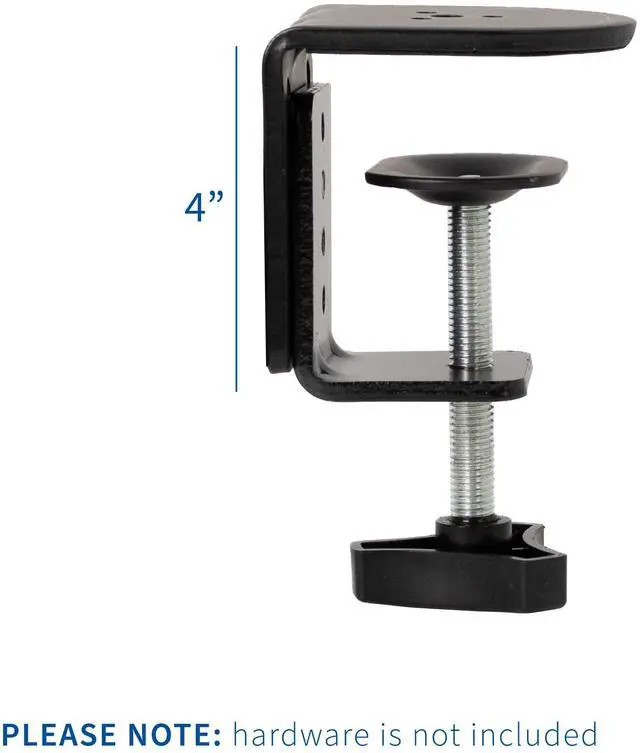 Alt view image 2 of 3 - VIVO Black Heavy Duty Desk Clamp for Monitor Mount Stand | Sturdy 4 Inch C-clamp (PT-SD-CP01A)