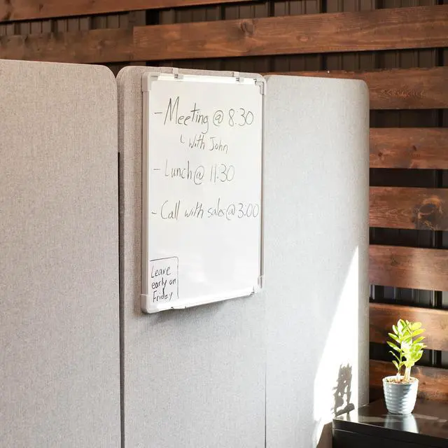 Alt view image 4 of 7 - VIVO 24 x 20 inch Whiteboard with Ultra Thin Hook Mounting System for Closed Door and Cubicle Wall Hanging, Dry Erase Board for Dorm, Home, or Office, PP-WB01