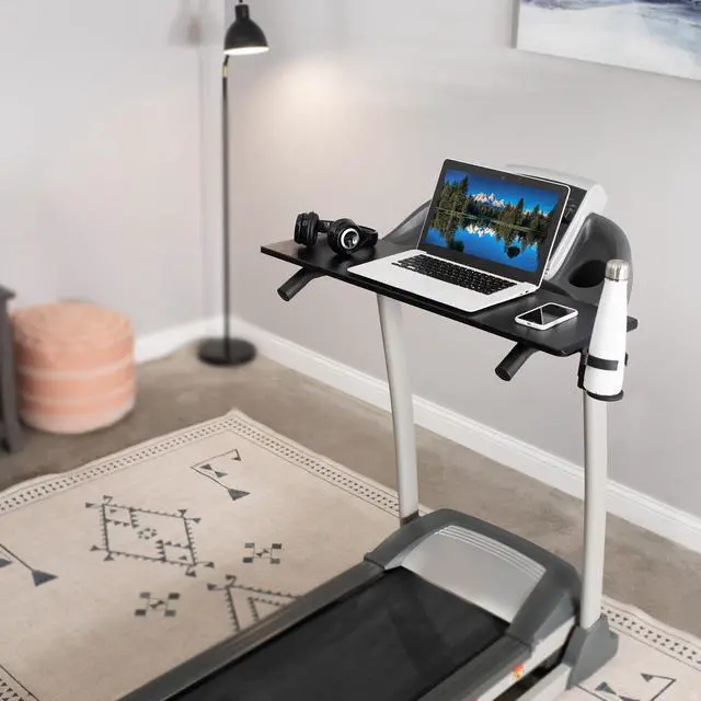 Alt view image 2 of 7 - VIVO Universal Laptop Treadmill Desk with Cupholder and Device Slot, Ergonomic Workstation for Treadmills (STAND-TDML2A)