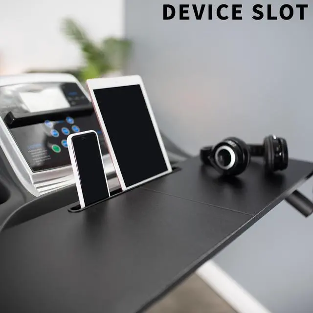 Alt view image 4 of 7 - VIVO Universal Laptop Treadmill Desk with Cupholder and Device Slot, Ergonomic Workstation for Treadmills (STAND-TDML2A)