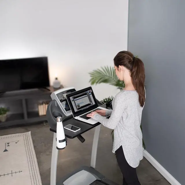 Alt view image 7 of 7 - VIVO Universal Laptop Treadmill Desk with Cupholder and Device Slot, Ergonomic Workstation for Treadmills (STAND-TDML2A)