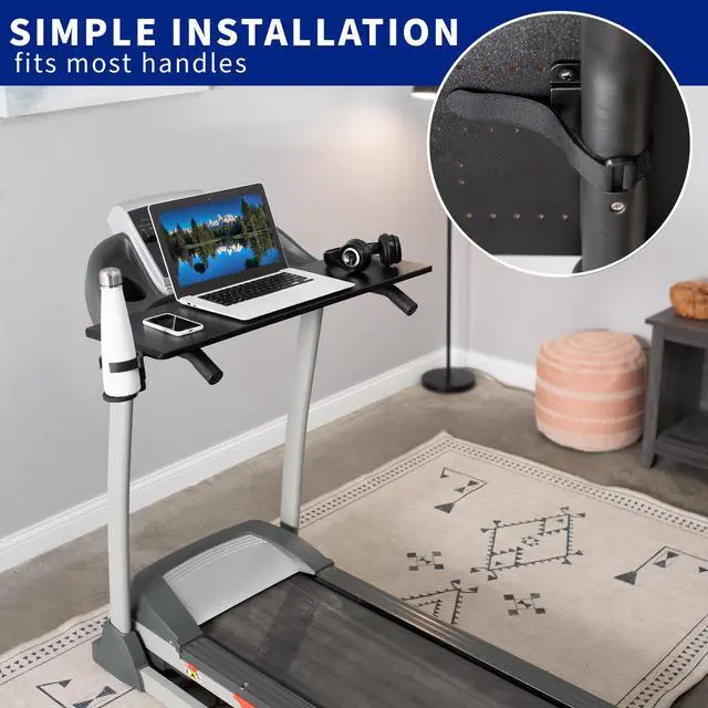 Alt view image 5 of 7 - VIVO Universal Laptop Treadmill Desk with Cupholder and Device Slot, Ergonomic Workstation for Treadmills (STAND-TDML2A)